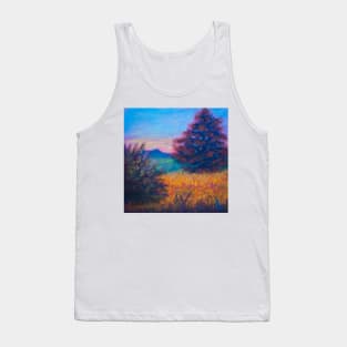 Pastel painting - Morning field Tank Top